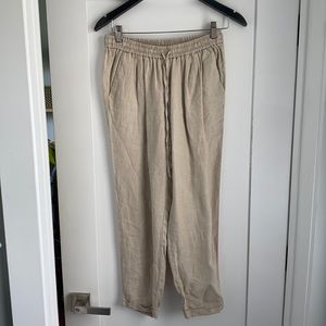 J crew 100% linen pants